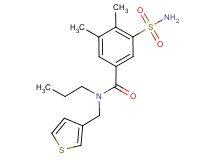 3-(aminosulfonyl)-4,5-dimethyl-N-propyl-N-(3-thienylmethyl)benzamide