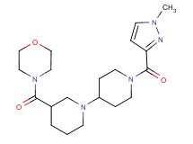 1'-[(1-methyl-1H-pyrazol-3-yl)carbonyl]-3-(morpholin-4-ylcarbonyl)-1,4'-bipiperidine