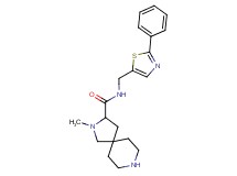 2-methyl-N-[(2-phenyl-1,3-thiazol-5-yl)methyl]-2,8-diazaspiro[4.5]decane-3-carboxamide dihydrochloride