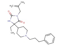 5-ethyl-3-(2-methyl-2-propen-1-yl)-5-[1-(3-phenylpropyl)-4-piperidinyl]-2,4-imidazolidinedione