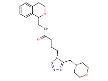 N-(3,4-dihydro-1H-isochromen-1-ylmethyl)-4-[5-(4-morpholinylmethyl)-1H-tetrazol-1-yl]butanamide
