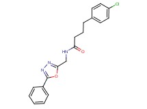 4-(4-chlorophenyl)-N-[(5-phenyl-1,3,4-oxadiazol-2-yl)methyl]butanamide