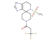 5-(methylsulfonyl)-1'-(3,3,3-trifluoropropanoyl)-1,5,6,7-tetrahydrospiro[imidazo[4,5-c]pyridine-4,4'-piperidine]