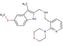1-(5-methoxy-3-methyl-1H-indol-2-yl)-N-{[2-(4-morpholinyl)-3-pyridinyl]methyl}methanamine