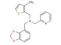 (1,3-benzodioxol-4-ylmethyl)[(3-methyl-2-thienyl)methyl](pyridin-2-ylmethyl)amine