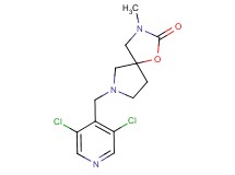 7-[(3,5-dichloro-4-pyridinyl)methyl]-3-methyl-1-oxa-3,7-diazaspiro[4.4]nonan-2-one