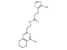 N-[2-(4-methyl-5,6,7,8-tetrahydro-2-quinazolinyl)ethyl]-3-(4-methyl-1,3-thiazol-5-yl)propanamide