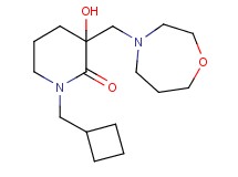 1-(cyclobutylmethyl)-3-hydroxy-3-(1,4-oxazepan-4-ylmethyl)-2-piperidinone