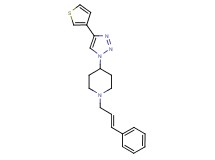 1-[(2E)-3-phenylprop-2-en-1-yl]-4-[4-(3-thienyl)-1H-1,2,3-triazol-1-yl]piperidine