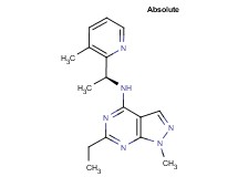 6-ethyl-1-methyl-N-[(1S)-1-(3-methyl-2-pyridinyl)ethyl]-1H-pyrazolo[3,4-d]pyrimidin-4-amine