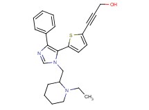 3-(5-{1-[(1-ethylpiperidin-2-yl)methyl]-4-phenyl-1H-imidazol-5-yl}-2-thienyl)prop-2-yn-1-ol