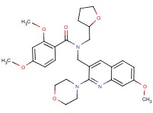 2,4-dimethoxy-N-{[7-methoxy-2-(4-morpholinyl)-3-quinolinyl]methyl}-N-(tetrahydro-2-furanylmethyl)benzamide