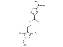 N-[2-(1-ethyl-3,5-dimethyl-1H-pyrazol-4-yl)ethyl]-5-isopropyl-3-isoxazolecarboxamide