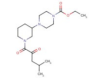 ethyl 4-[1-(4-methyl-2-oxopentanoyl)-3-piperidinyl]-1-piperazinecarboxylate