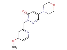 2-[(4-methoxypyridin-2-yl)methyl]-5-morpholin-4-ylpyridazin-3(2H)-one