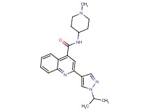2-(1-isopropyl-1H-pyrazol-4-yl)-N-(1-methylpiperidin-4-yl)quinoline-4-carboxamide