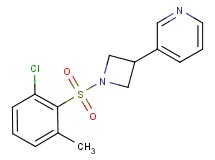 3-{1-[(2-chloro-6-methylphenyl)sulfonyl]-3-azetidinyl}pyridine