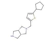 rel-(3aR,6aS)-2-[(5-cyclopentyl-2-thienyl)methyl]octahydropyrrolo[3,4-c]pyrrole dihydrochloride