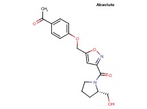 1-{4-[(3-{[(2S)-2-(hydroxymethyl)-1-pyrrolidinyl]carbonyl}-5-isoxazolyl)methoxy]phenyl}ethanone