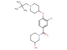 1-(3-chloro-4-{[1-(2,2-dimethylpropyl)-4-piperidinyl]oxy}benzoyl)-3-piperidinol