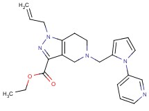 ethyl 1-allyl-5-{[1-(3-pyridinyl)-1H-pyrrol-2-yl]methyl}-4,5,6,7-tetrahydro-1H-pyrazolo[4,3-c]pyridine-3-carboxylate