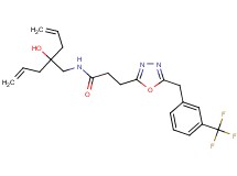 N-(2-allyl-2-hydroxy-4-penten-1-yl)-3-{5-[3-(trifluoromethyl)benzyl]-1,3,4-oxadiazol-2-yl}propanamide