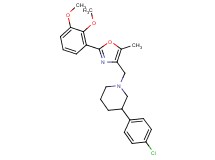 3-(4-chlorophenyl)-1-{[2-(2,3-dimethoxyphenyl)-5-methyl-1,3-oxazol-4-yl]methyl}piperidine