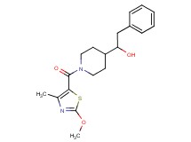 1-{1-[(2-methoxy-4-methyl-1,3-thiazol-5-yl)carbonyl]-4-piperidinyl}-2-phenylethanol