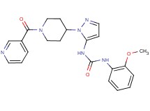 N-(2-methoxyphenyl)-N'-{1-[1-(3-pyridinylcarbonyl)-4-piperidinyl]-1H-pyrazol-5-yl}urea