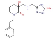 3-hydroxy-3-({[(5-oxo-4,5-dihydro-1H-1,2,4-triazol-3-yl)methyl]amino}methyl)-1-(2-phenylethyl)piperidin-2-one