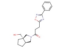 [(3aS*,6aS*)-2-[3-(3-phenyl-1,2,4-oxadiazol-5-yl)propanoyl]hexahydrocyclopenta[c]pyrrol-3a(1H)-yl]methanol