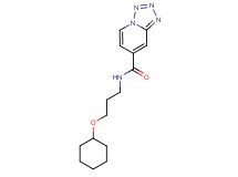 N-[3-(cyclohexyloxy)propyl]tetrazolo[1,5-a]pyridine-7-carboxamide
