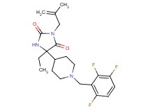 5-ethyl-3-(2-methyl-2-propen-1-yl)-5-[1-(2,3,6-trifluorobenzyl)-4-piperidinyl]-2,4-imidazolidinedione