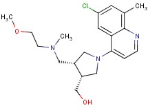 ((3R*,4R*)-1-(6-chloro-8-methylquinolin-4-yl)-4-{[(2-methoxyethyl)(methyl)amino]methyl}pyrrolidin-3-yl)methanol