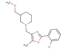 1-{[2-(2-chlorophenyl)-5-methyl-1,3-oxazol-4-yl]methyl}-3-(methoxymethyl)piperidine
