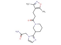 2-(2-{1-[3-(3,5-dimethylisoxazol-4-yl)propanoyl]piperidin-3-yl}-1H-imidazol-1-yl)acetamide