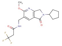 N-[(6-cyclopentyl-2-methoxy-5-oxo-6,7-dihydro-5H-pyrrolo[3,4-b]pyridin-3-yl)methyl]-3,3,3-trifluoropropanamide