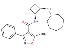 N-[(1S*,2R*)-2-(cycloheptylamino)cyclobutyl]-5-methyl-3-phenyl-4-isoxazolecarboxamide