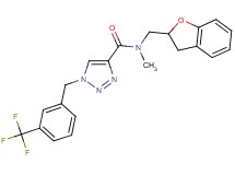 N-(2,3-dihydro-1-benzofuran-2-ylmethyl)-N-methyl-1-[3-(trifluoromethyl)benzyl]-1H-1,2,3-triazole-4-carboxamide