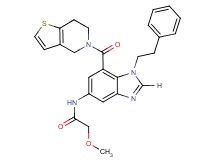 N-[7-(6,7-dihydrothieno[3,2-c]pyridin-5(4H)-ylcarbonyl)-1-(2-phenylethyl)-1H-benzimidazol-5-yl]-2-methoxyacetamide