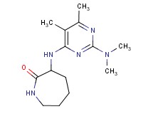 3-{[2-(dimethylamino)-5,6-dimethyl-4-pyrimidinyl]amino}-2-azepanone trifluoroacetate