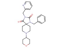 1-benzyl-3-(2-pyridinylmethyl)-8-(tetrahydro-2H-pyran-4-yl)-1,3,8-triazaspiro[4.5]decane-2,4-dione