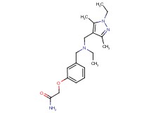2-[3-({ethyl[(1-ethyl-3,5-dimethyl-1H-pyrazol-4-yl)methyl]amino}methyl)phenoxy]acetamide