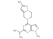 6-isopropyl-1-methyl-4-(2-methyl-6,7-dihydropyrazolo[1,5-a]pyrazin-5(4H)-yl)-1H-pyrazolo[3,4-d]pyrimidine
