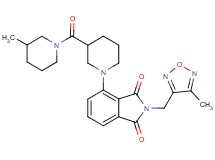 2-[(4-methyl-1,2,5-oxadiazol-3-yl)methyl]-4-{3-[(3-methyl-1-piperidinyl)carbonyl]-1-piperidinyl}-1H-isoindole-1,3(2H)-dione