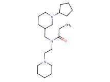 N-[(1-cyclopentyl-3-piperidinyl)methyl]-N-[2-(1-piperidinyl)ethyl]propanamide