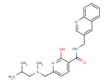 2-hydroxy-6-{[isobutyl(methyl)amino]methyl}-N-(3-quinolinylmethyl)nicotinamide