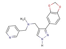 1-[3-(1,3-benzodioxol-5-yl)-1H-pyrazol-4-yl]-N-methyl-N-(3-pyridinylmethyl)methanamine