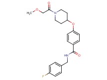 N-(4-fluorobenzyl)-4-{[1-(methoxyacetyl)-4-piperidinyl]oxy}benzamide