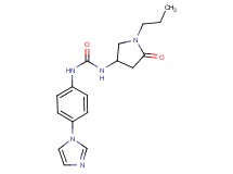 N-[4-(1H-imidazol-1-yl)phenyl]-N'-(5-oxo-1-propylpyrrolidin-3-yl)urea